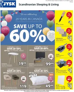 Preview of leaflet Weekly Flyer from shop JYSK is valid from Oct 09, 2025