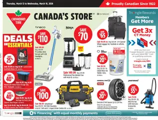 Preview of leaflet Canadian Tire weekly flyer from shop Canadian Tire is valid from Mar 12, 2026