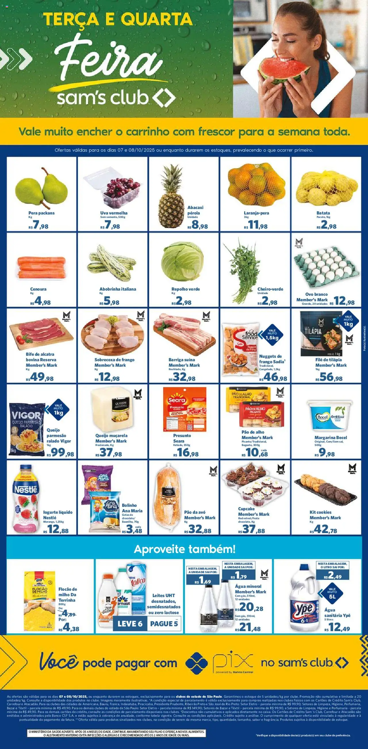 Sam's Club folheto "Ofertas Feira" válido a partir de 07/10/2025 - número de página 1