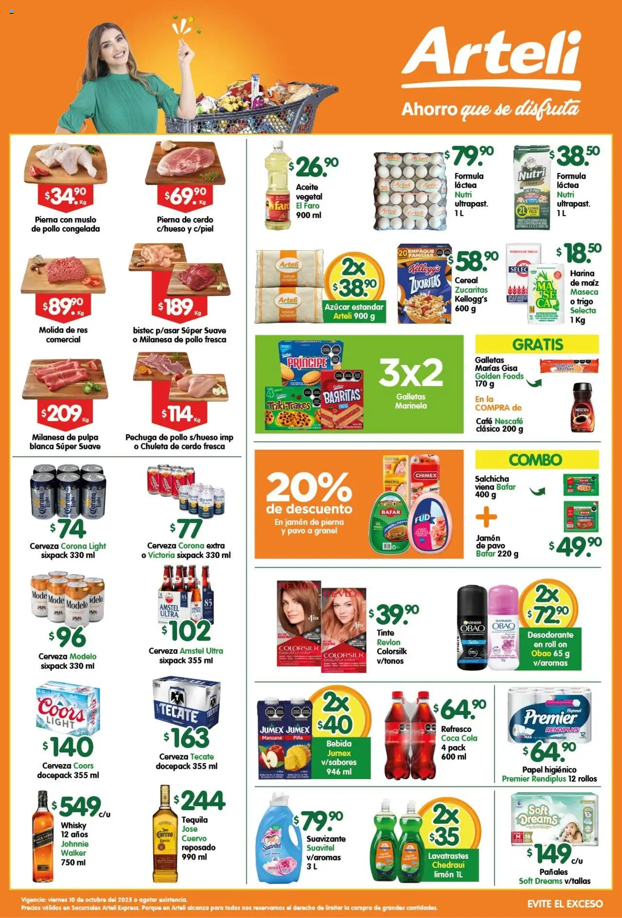 Folleto Express Arteli y sus promociones válidas desde el 10/10/2025 - Número de página 1