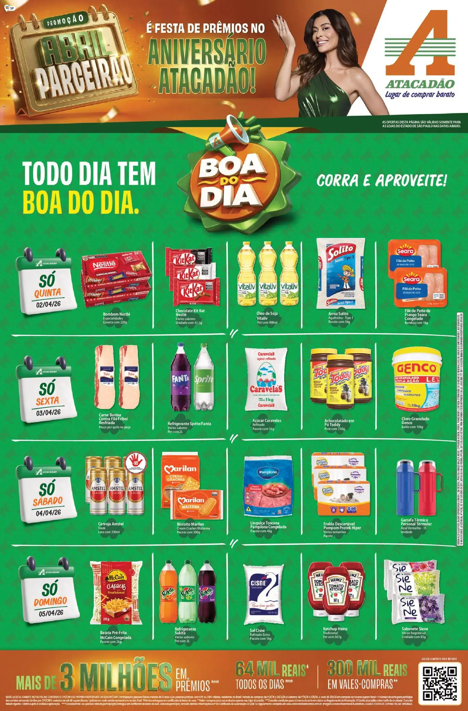Pré-Visualização do folheto "Atacadão ofertas - SP" da loja Atacadão válido a partir de 02/04/2026