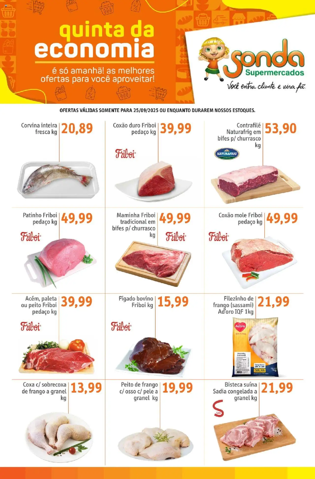 Sonda folheto "Ofertas Quinta da Economia" válido a partir de 25/09/2025 - número de página 1