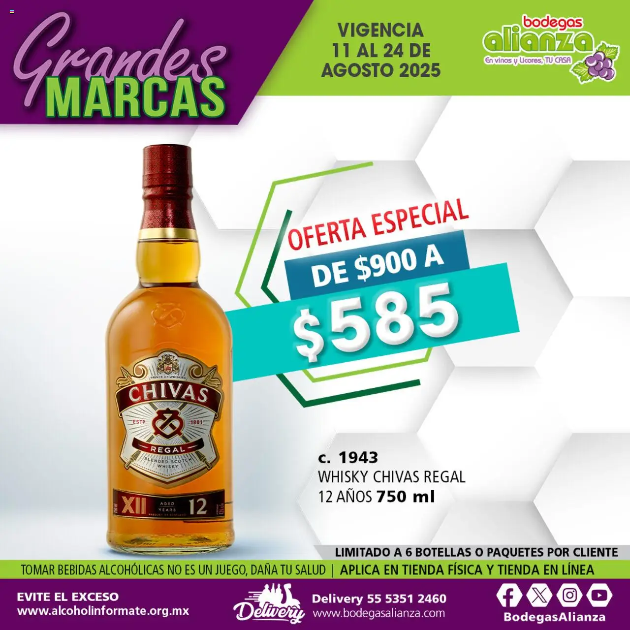 Catálogo Grandes Marcas Bodegas Alianza y sus promociones válidas desde el 11/08/2025 - Número de página 1