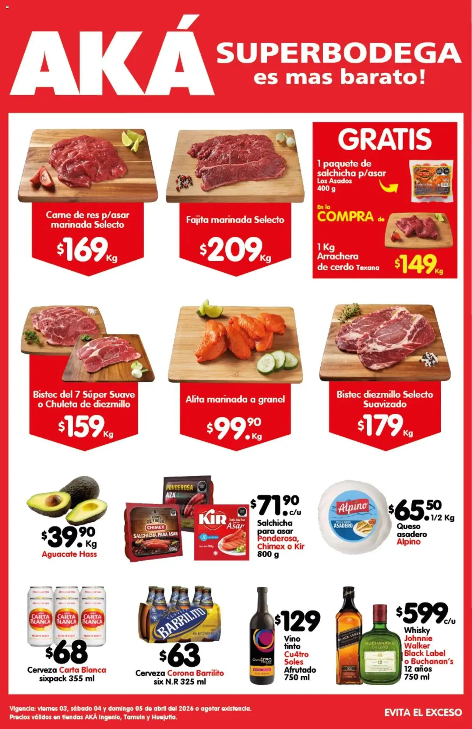Vista previa las ofertas de la tienda Arteli - Arteli folleto Carnita Asada Aká Superbodegas Foraneas desde el 03/04/2026 