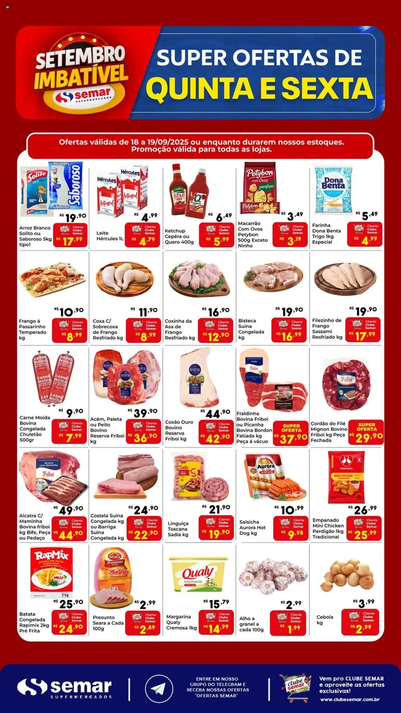 Semar Supermercado folheto "Ofertas da semana" válido a partir de 18/09/2025 - número de página 1