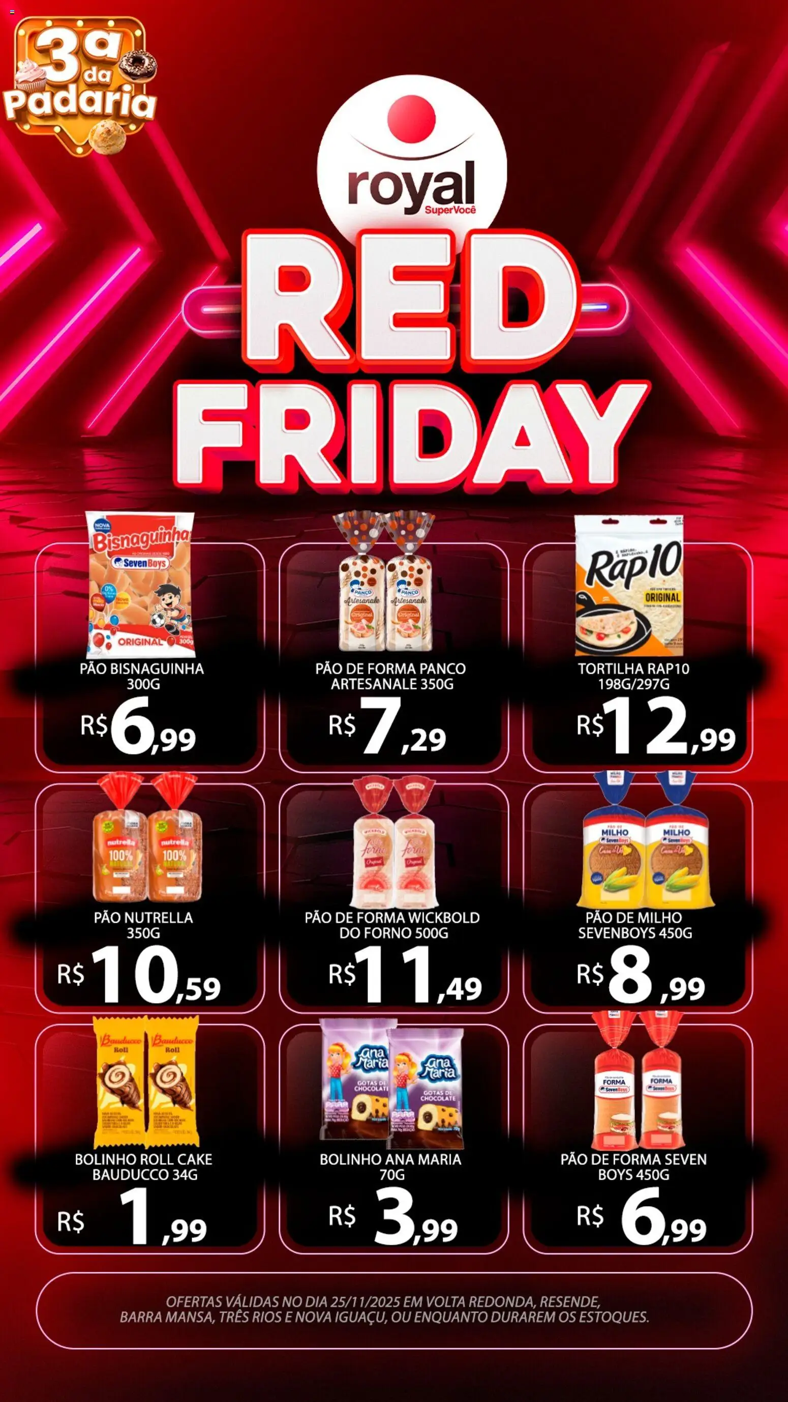Pré-Visualização do folheto "Black Friday" da loja Royal Supermercados válido a partir de 25/11/2025