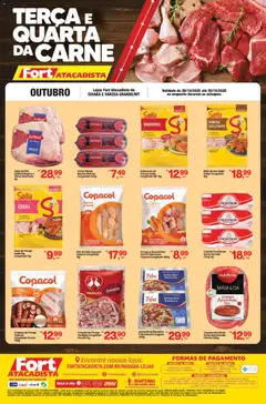 Pré-Visualização do folheto "Ofertas Carne Fresca" da loja Fort Atacadista válido a partir de 28/10/2025