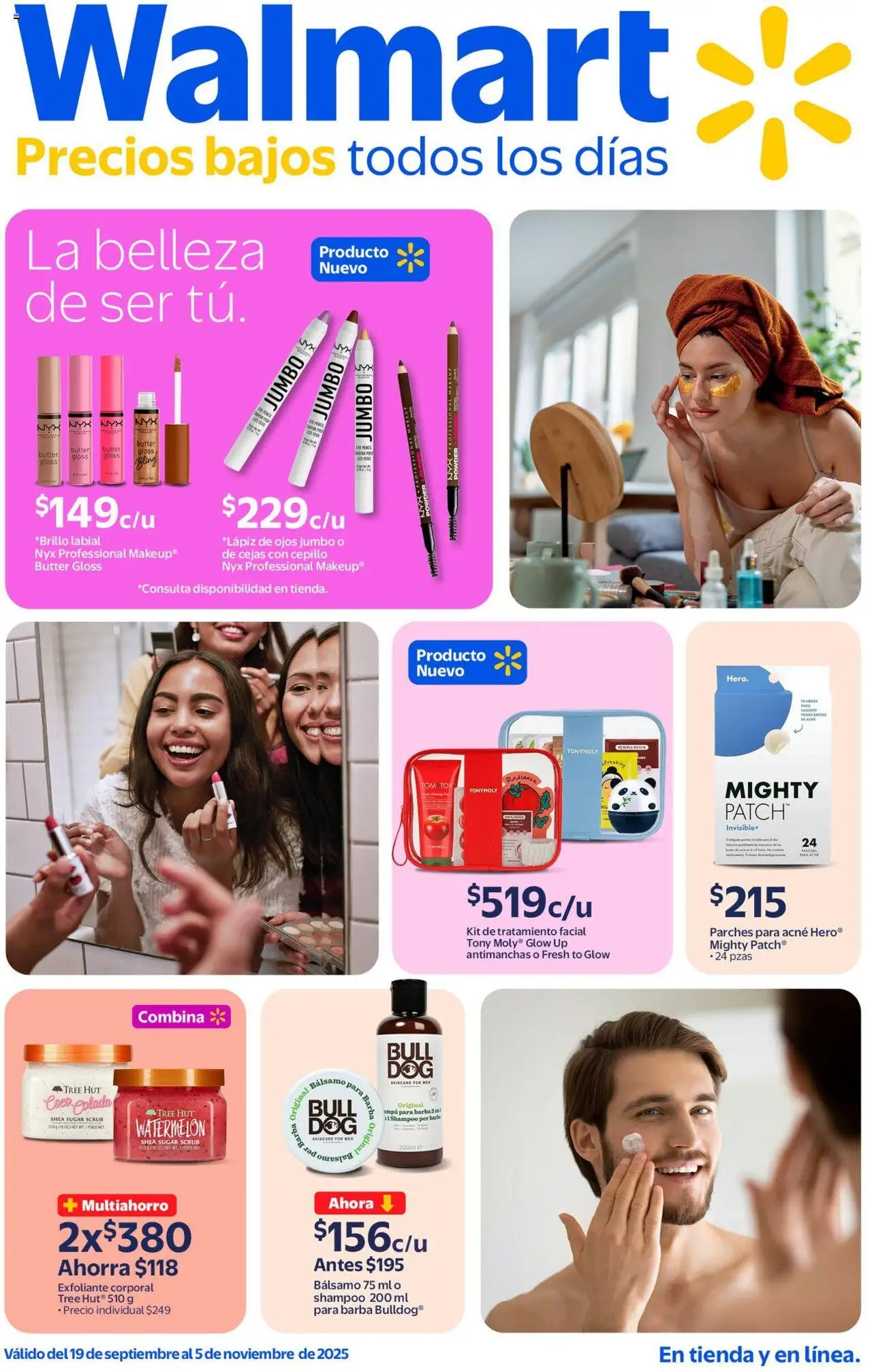 Folleto la belleza Walmart y sus promociones válidas desde el 19/09/2025 - Número de página 1