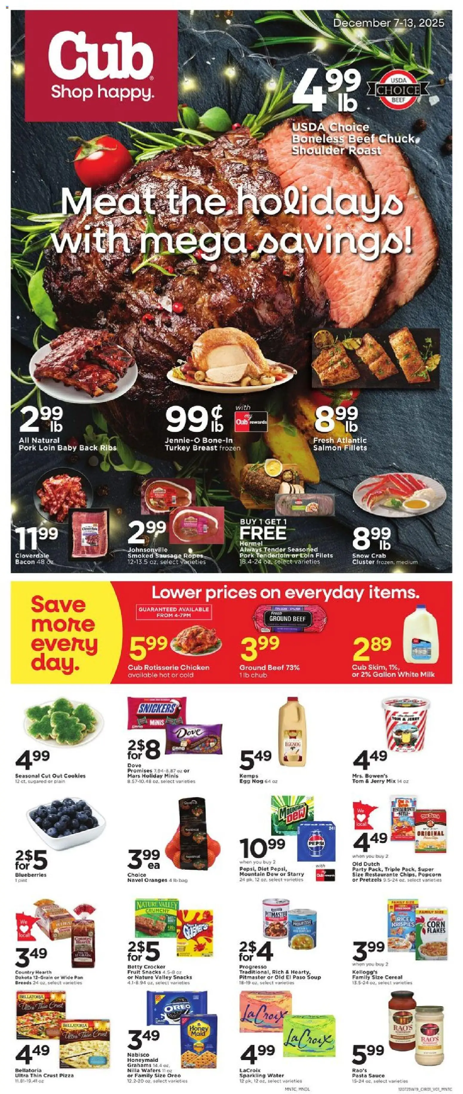 Ad Preview of Cub Foods Weekly Ad from 12/07/2025
