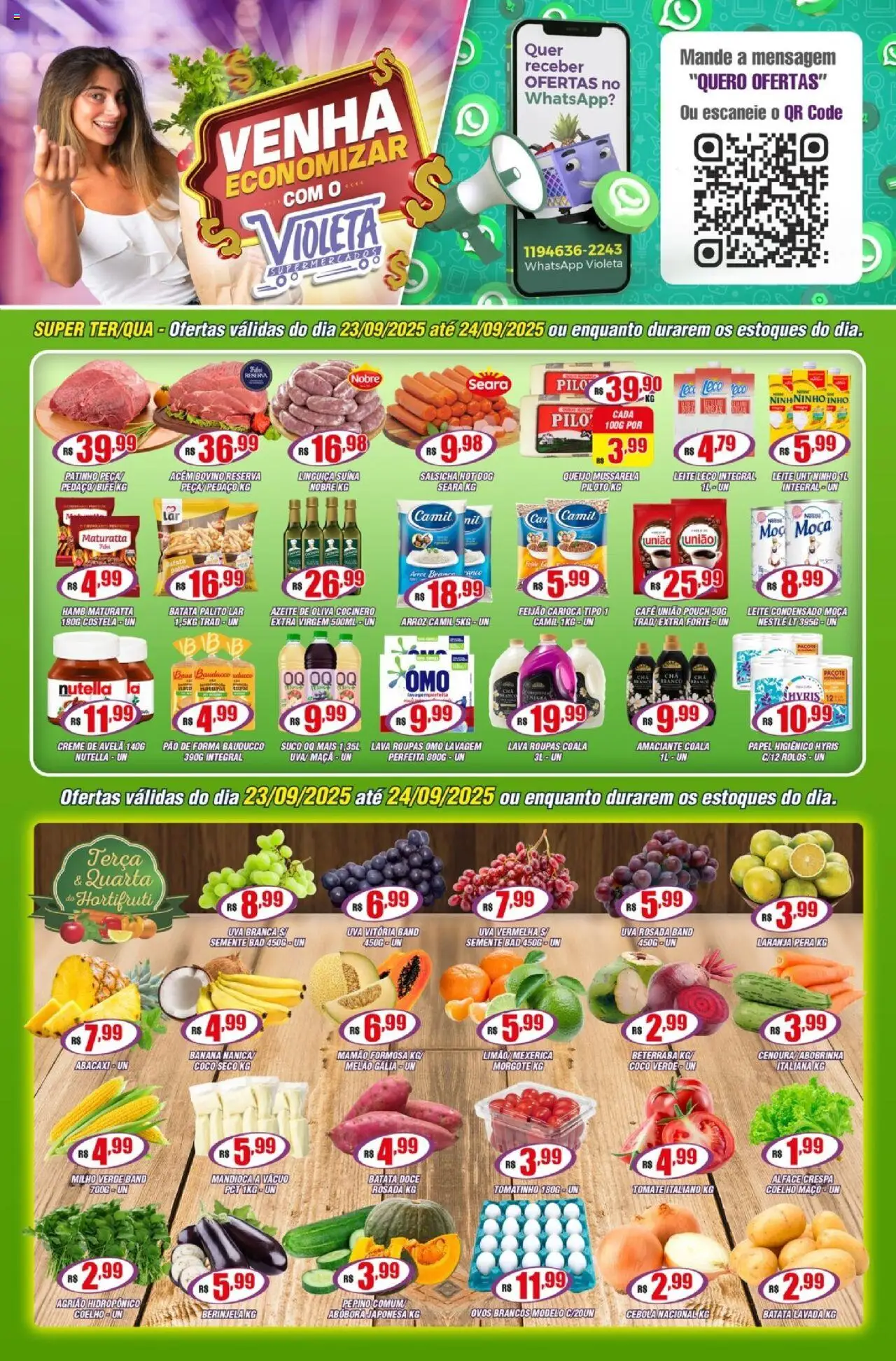 Violeta Supermercados folheto "Ofertas da semana" válido a partir de 23/09/2025 - número de página 1