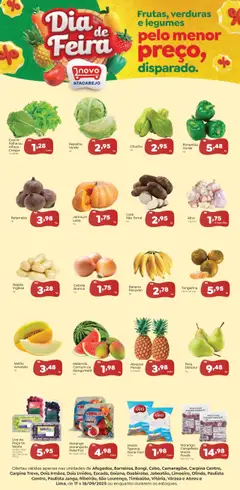 Pré-Visualização do folheto "Ofertas Dia de Feira" da loja Novo Atacarejo válido a partir de 17/09/2025