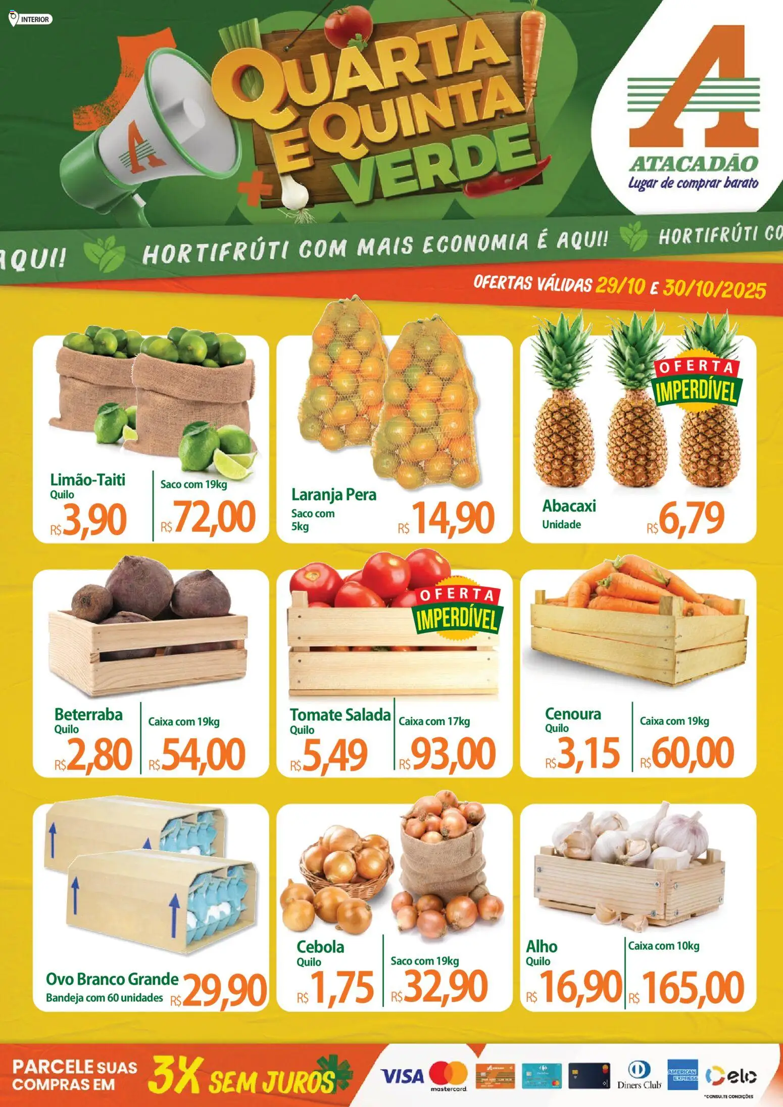 Pré-Visualização do folheto "Ofertas - SP" da loja Atacadão válido a partir de 29/10/2025