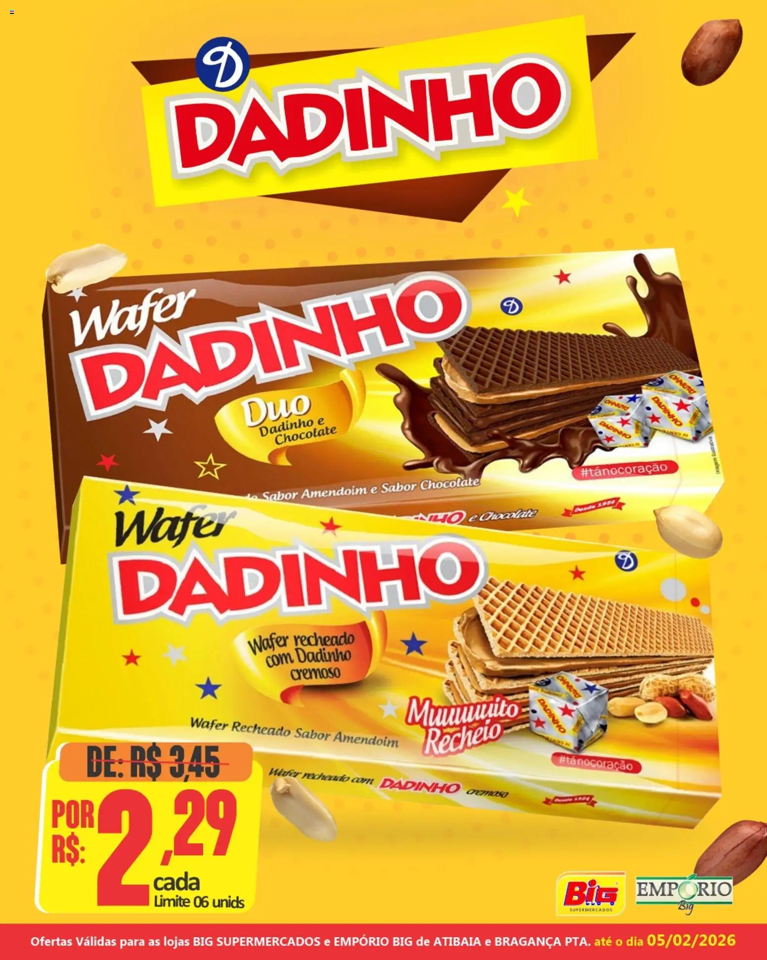 Pré-Visualização do folheto "Ofertas Biscoito Wafer Dadinho" da loja Big Supermercados válido a partir de 30/01/2026