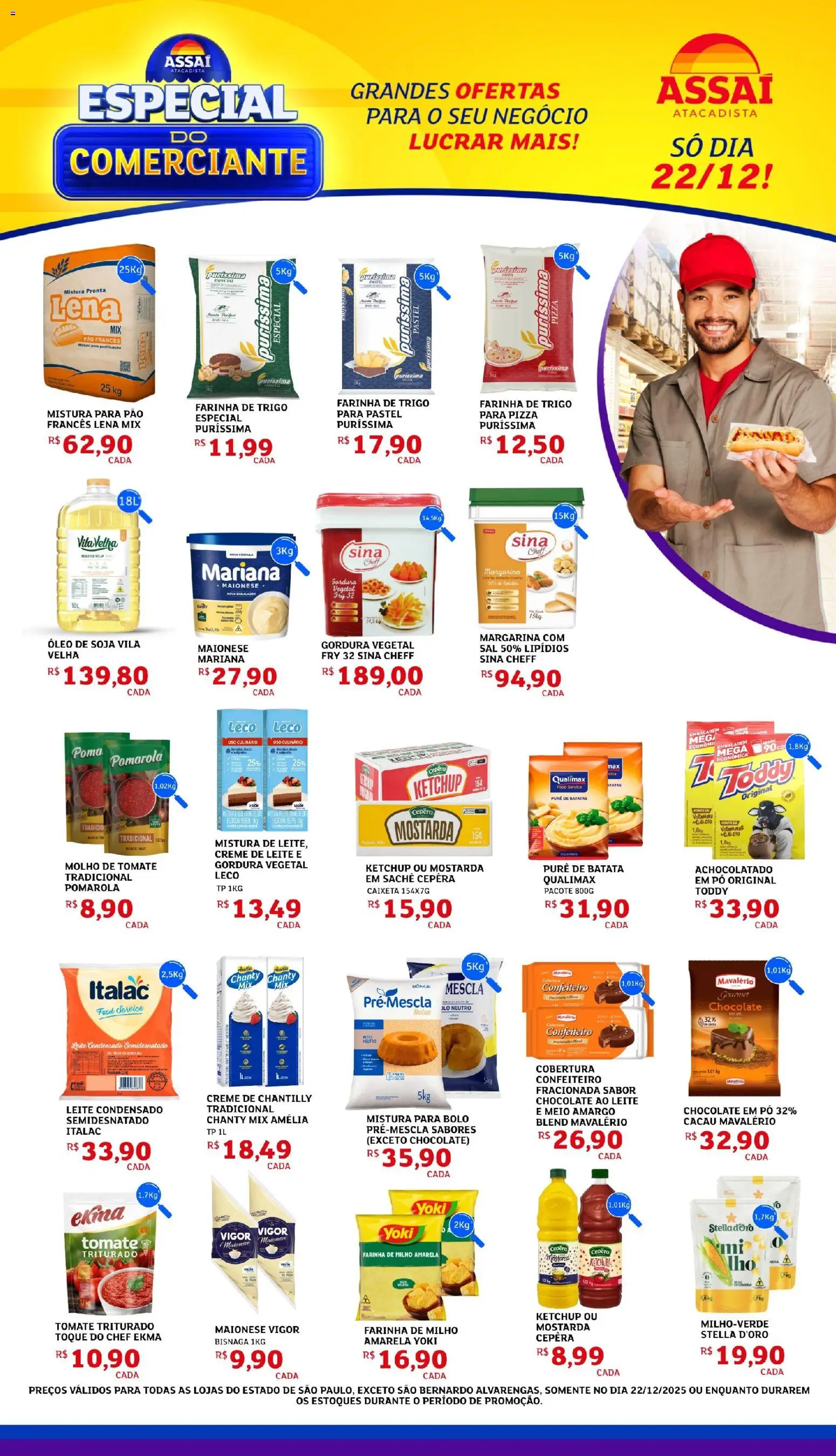 Pré-Visualização do folheto "Encarte - SP" da loja Assaí Atacadista válido a partir de 22/12/2025