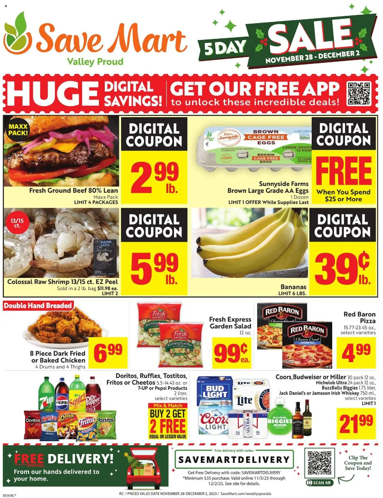 Ad Preview of Save Mart Weekly Ad from 11/28/2025