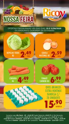 Pré-Visualização do folheto "Ofertas Feira" da loja Ricoy válido a partir de 10/09/2025
