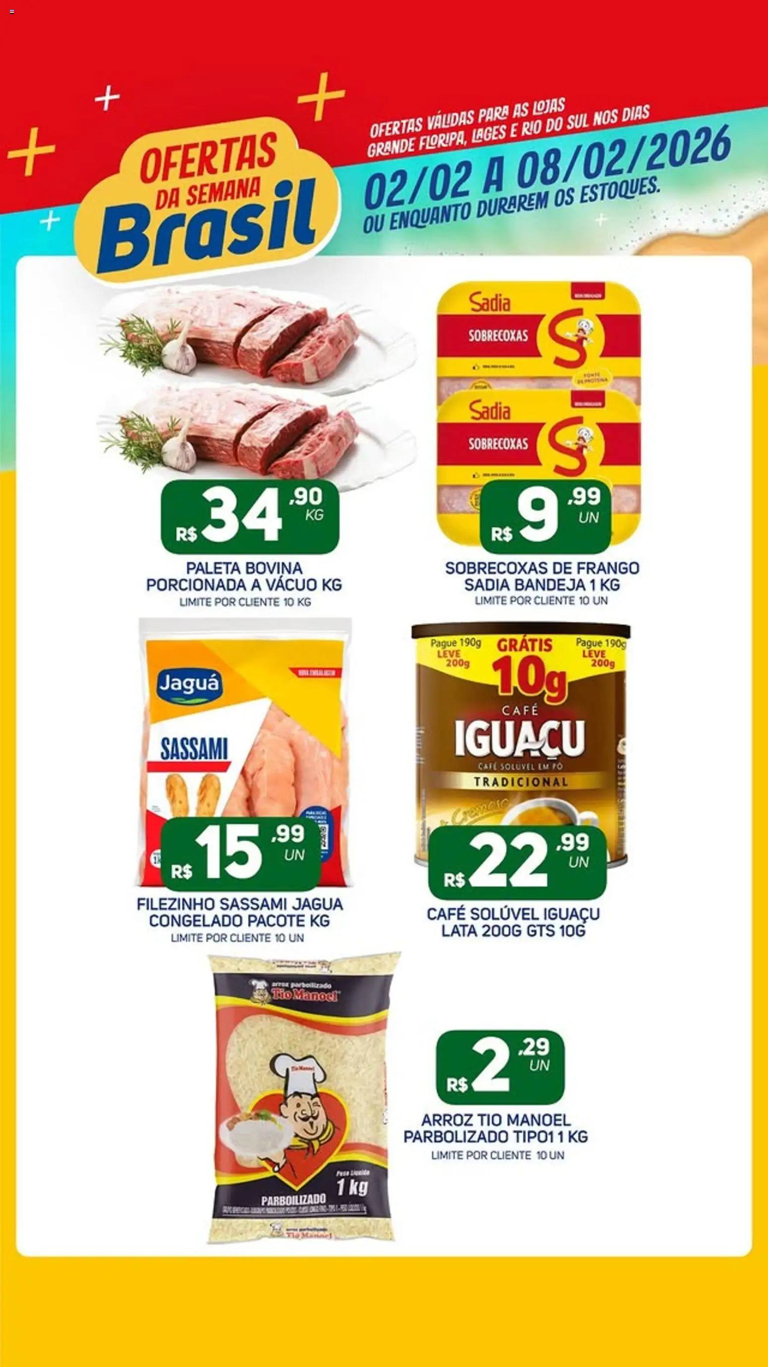 Pré-Visualização do folheto "Ofertas da semana" da loja Brasil Atacadista válido a partir de 02/02/2026