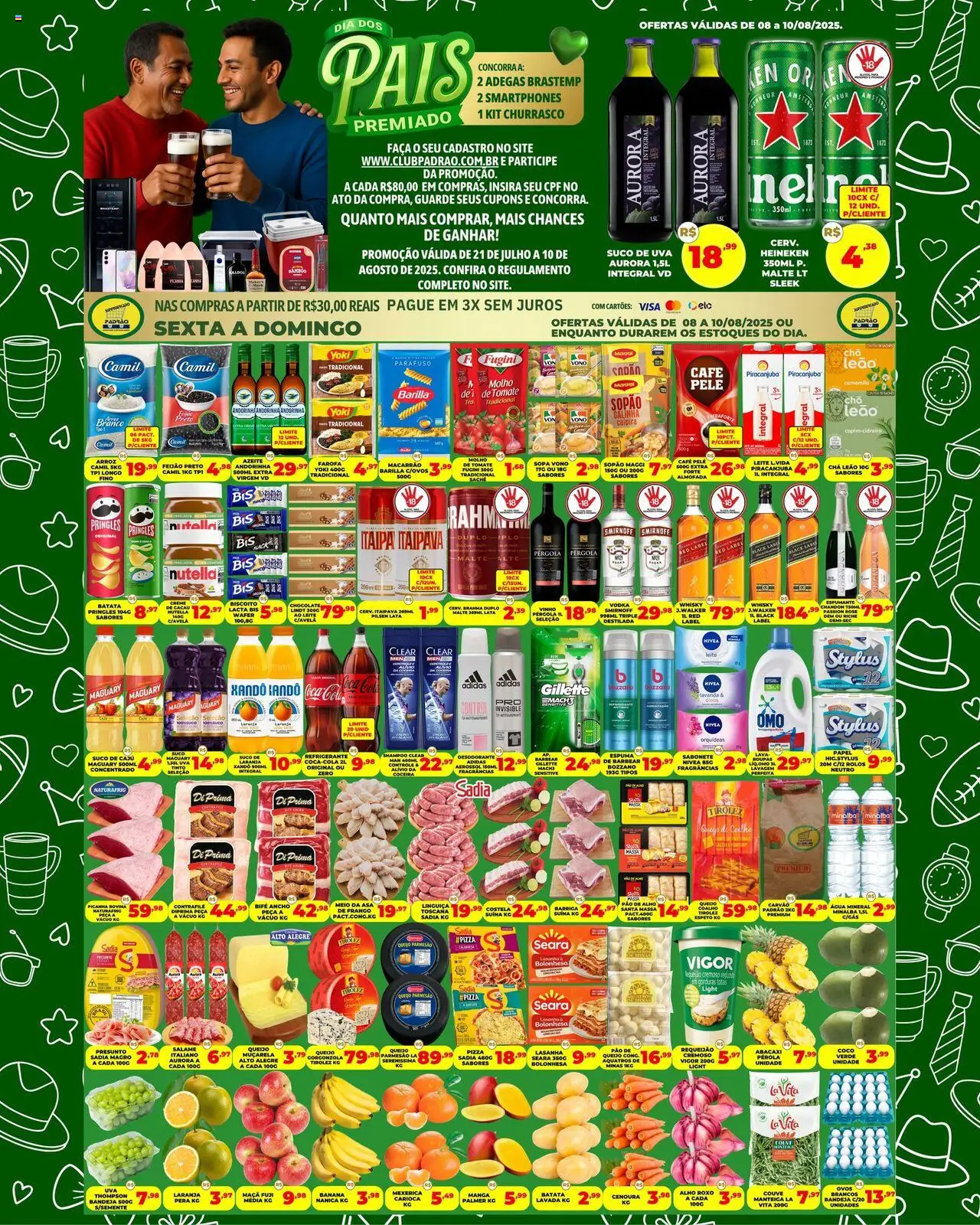 Supermercado Padrão folheto "Ofertas da semana" válido a partir de 08/08/2025 - número de página 1