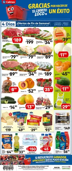 Vista previa las ofertas de la tienda Calimax - Folleto Mexicali desde el 15/08/2025 