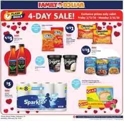 Ad Preview of Family Dollar 4 Day Sale from 02/13/2026