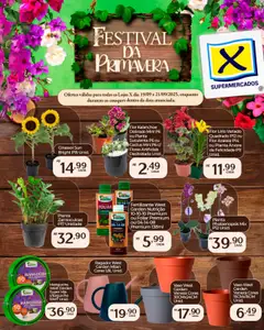 Pré-Visualização do folheto "Ofertas Primavera" da loja X Supermercados válido a partir de 19/09/2025
