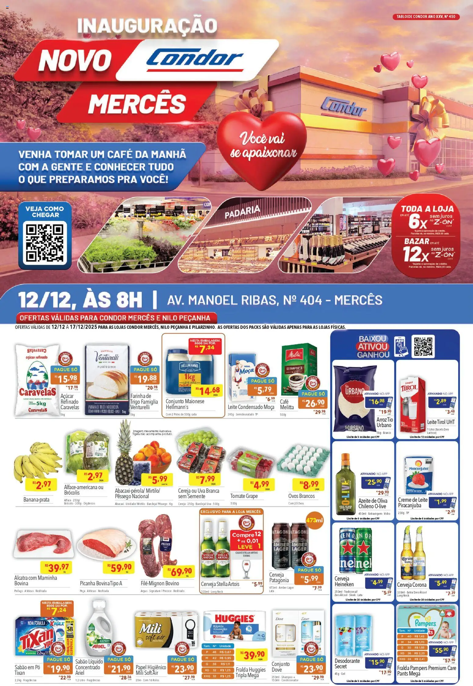 Pré-Visualização do folheto "Ofertas Inauguracao" da loja Supermercados Condor válido a partir de 12/12/2025