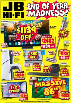 Preview of catalogue End of Year Madness from shop JB Hi-Fi valid 18/12/2025