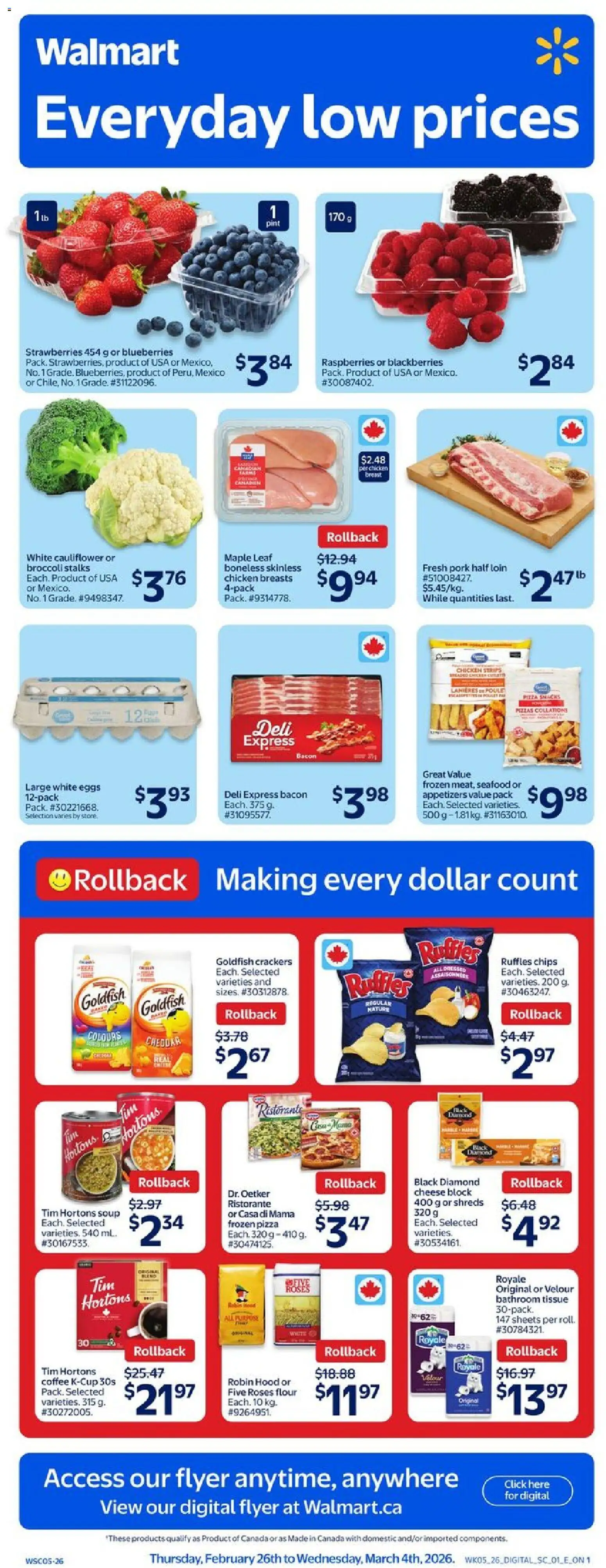 Preview of leaflet Weekly Flyer from shop Walmart is valid from Feb 26, 2026