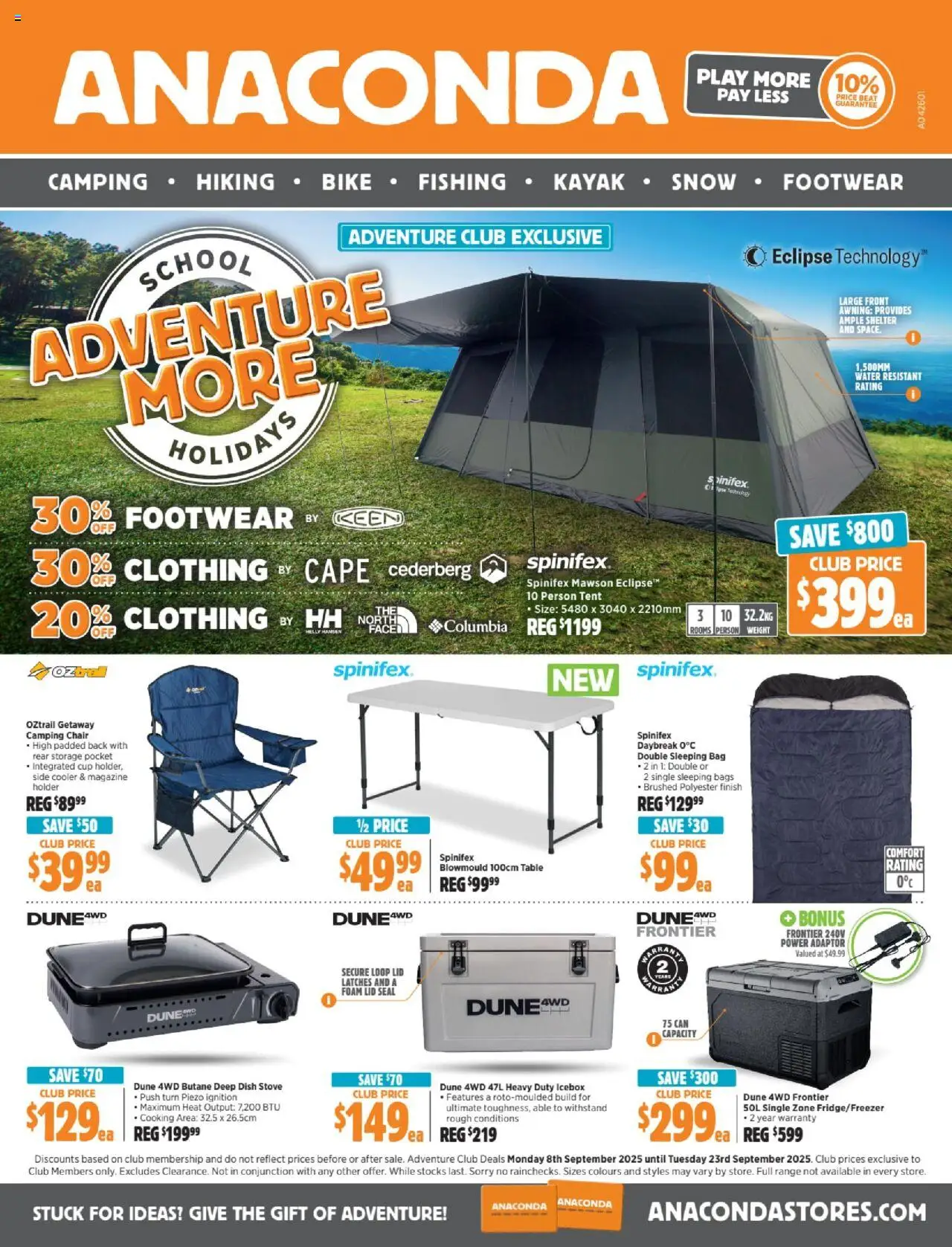 Anaconda catalogue valid from 08/09/2025 - page 1