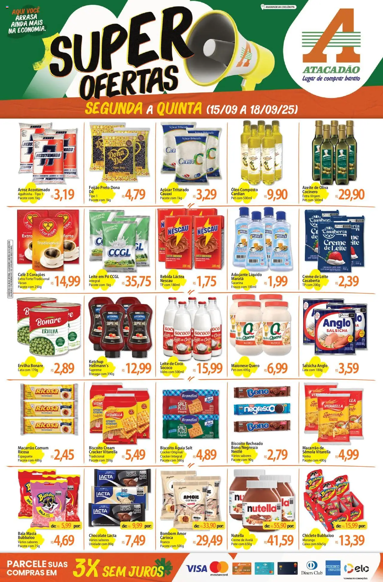 Atacadão folheto "Ofertas - PA" válido a partir de 15/09/2025 - número de página 1