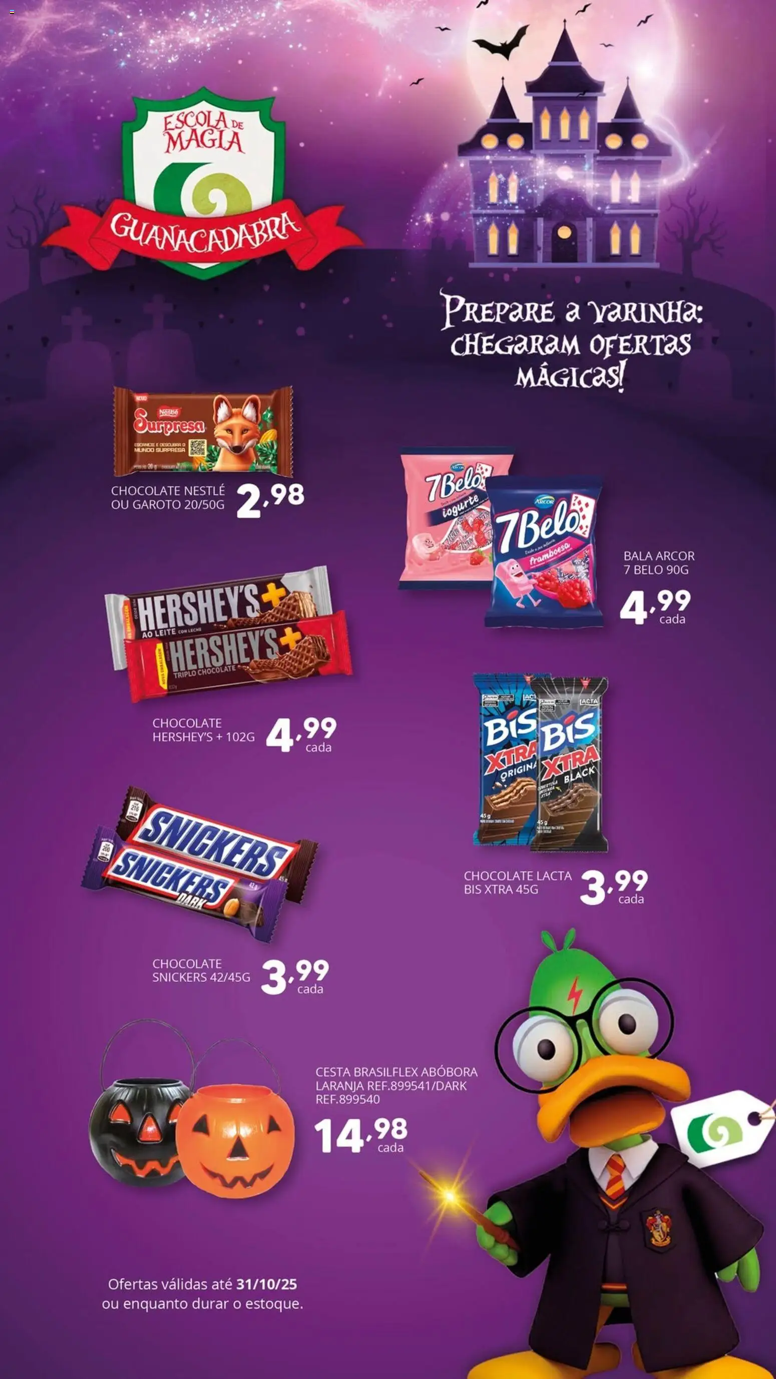Supermercado Guanabara folheto "Ofertas Halloween" válido a partir de 22/10/2025 - número de página 1
