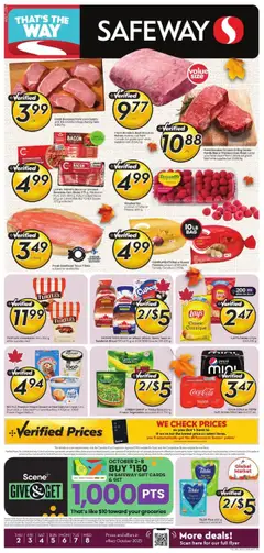 Preview of leaflet Weekly Flyer - ON from shop Safeway is valid from Oct 02, 2025