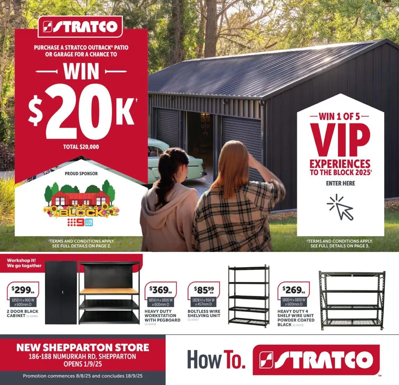 Stratco catalogue valid from 08/08/2025 - page 1 - Cabinet, Shelf, Door, Powder