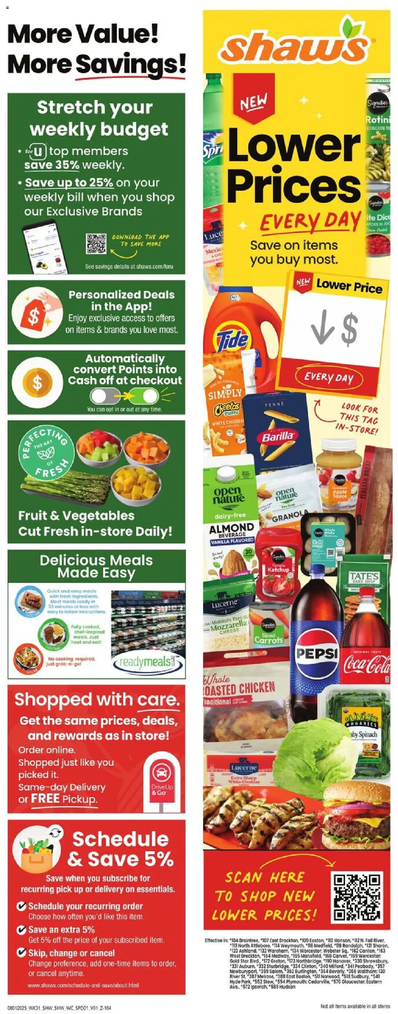 Shaw's Weekly Ad from 08/01/2025 - Flyer - Page number 1