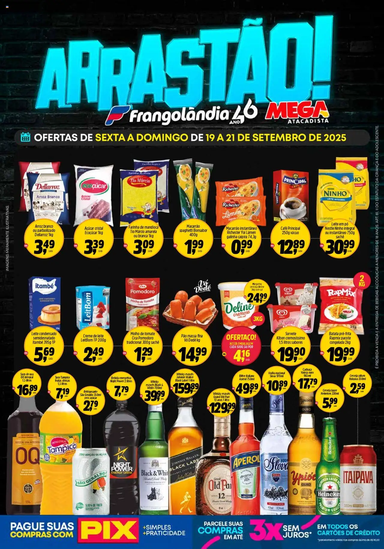 Frangolândia folheto "Ofertas Arrastão" válido a partir de 19/09/2025 - número de página 1