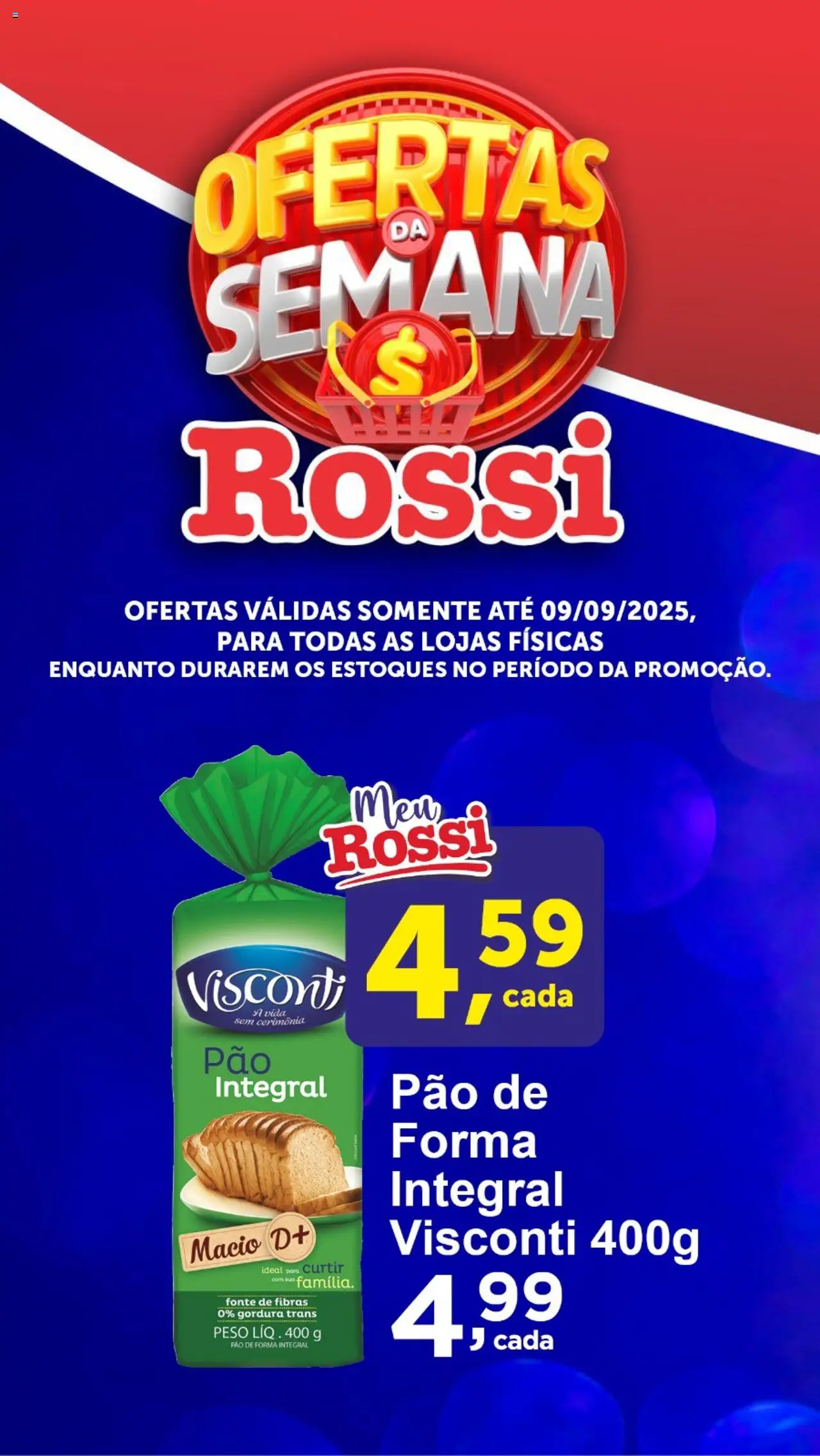 Rossi Supermercados folheto "Ofertas da semana" válido a partir de 04/09/2025 - número de página 1