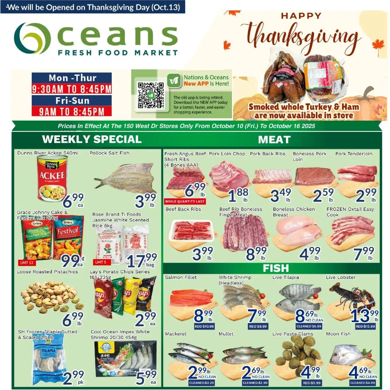 Oceans flyer valid from Oct 10, 2025 - page number 1