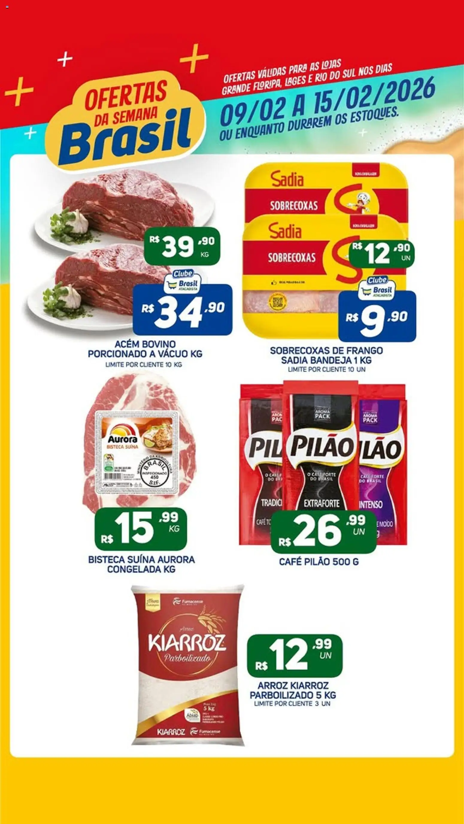 Pré-Visualização do folheto "Ofertas da semana" da loja Brasil Atacadista válido a partir de 09/02/2026