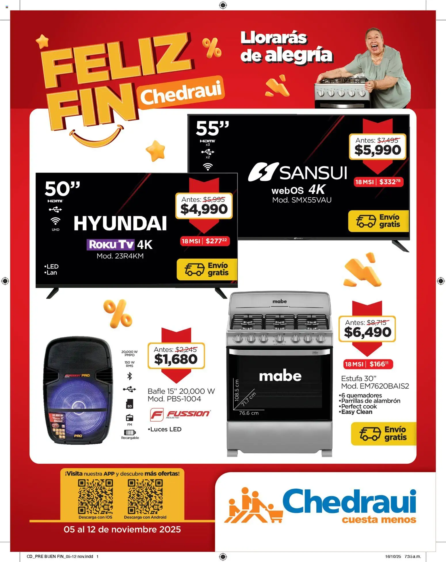 Vista previa las ofertas de la tienda Chedraui - Buen Fin desde el 05/11/2025 