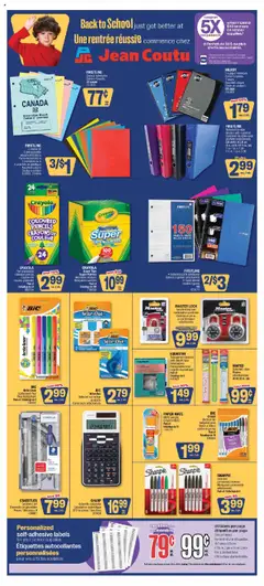 Preview of leaflet Back to School from shop Jean Coutu is valid from Aug 21, 2025