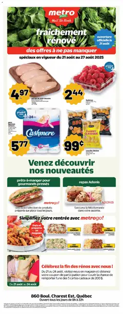 Un aperçu du dépliant Scarborough, Warden Ave. 2900 du magasin Metro est valide à partir 21 août 2025