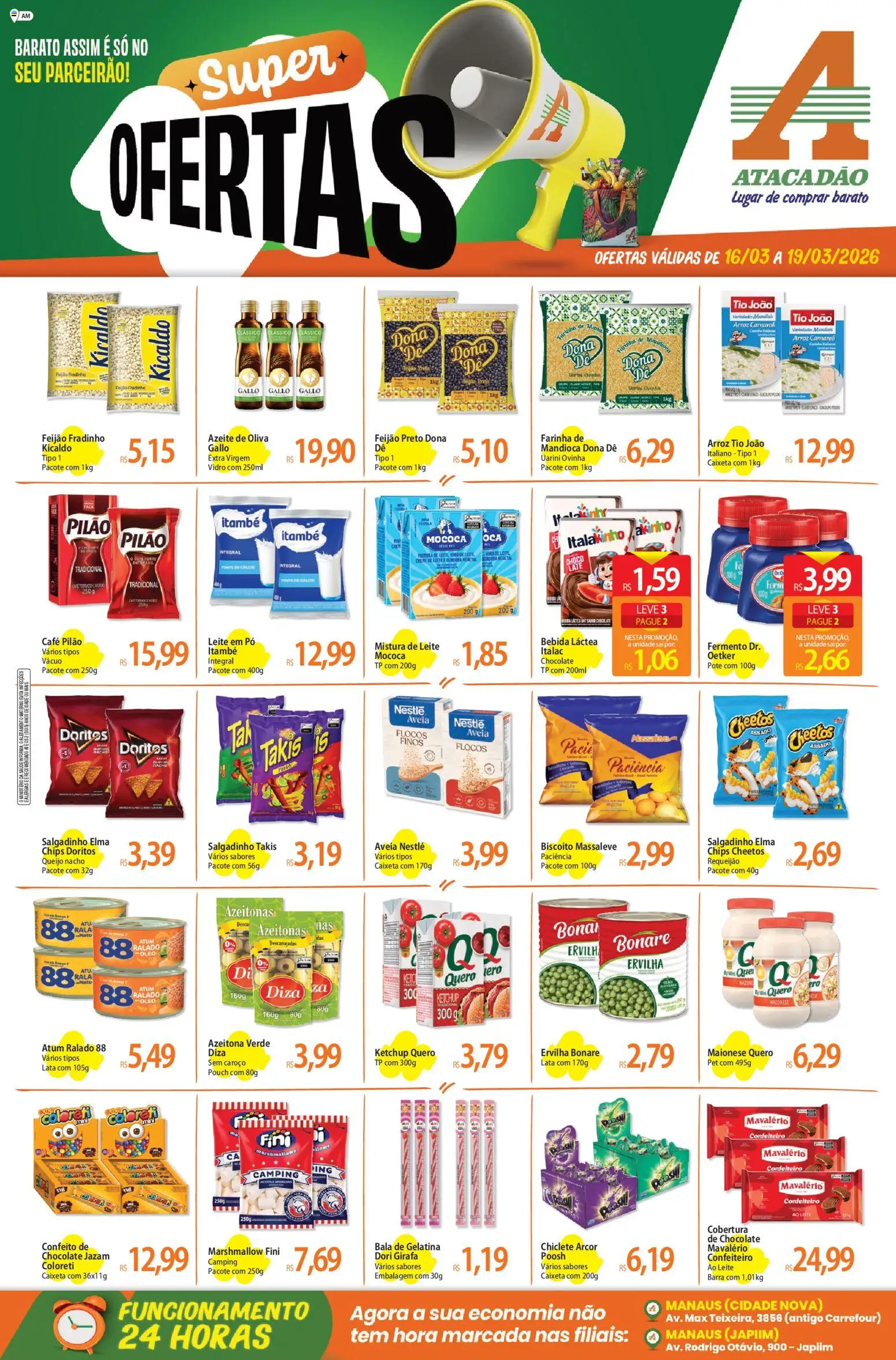 Pré-Visualização do folheto "Atacadão ofertas - AM" da loja Atacadão válido a partir de 16/03/2026