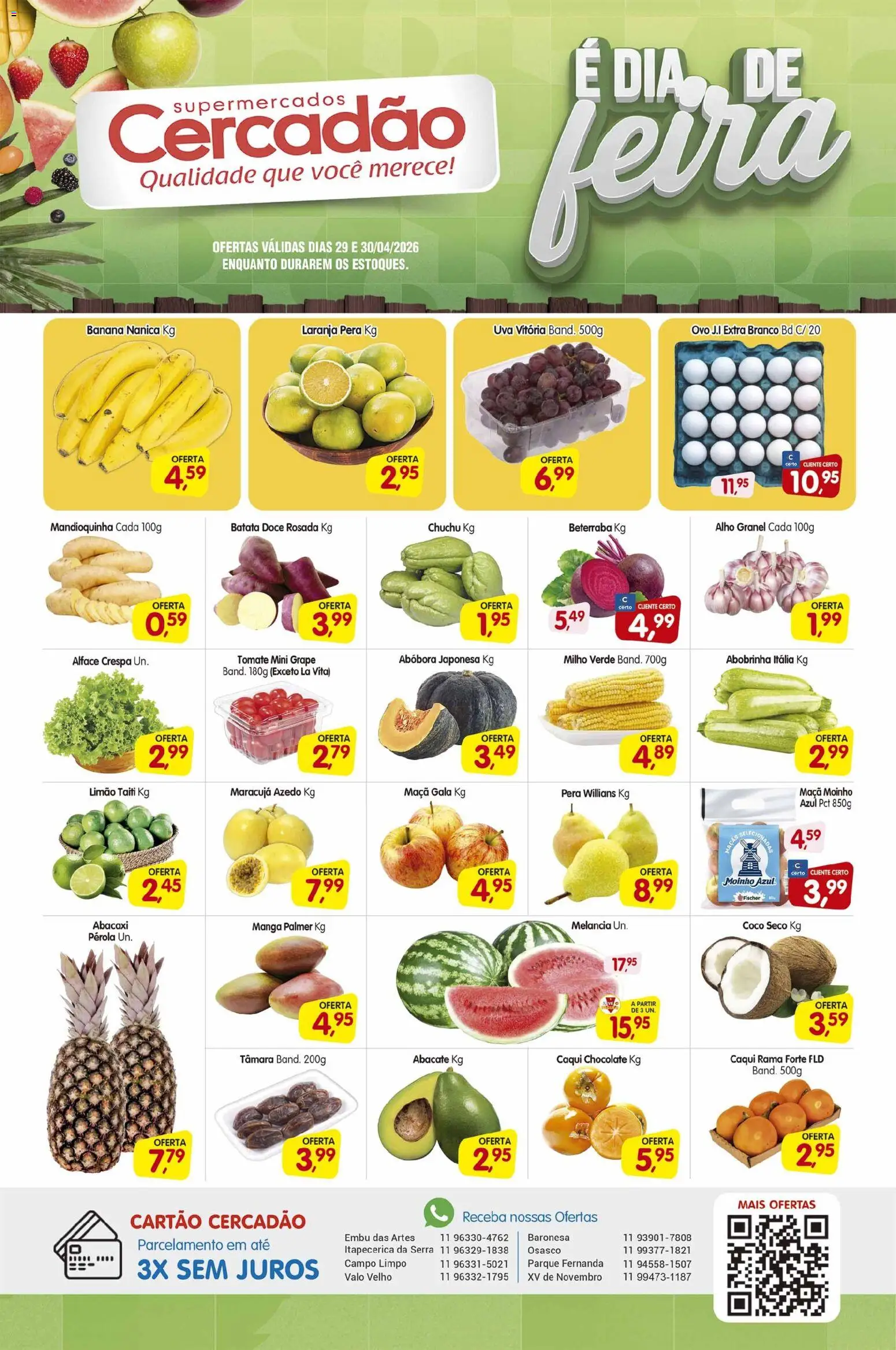 Pré-Visualização do folheto "Cercadão - Ofertas da semana" da loja Cercadão válido a partir de 29/04/2026