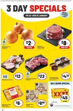 Preview of catalogue 3 Day Specials NSW from shop IGA valid 23/01/2026