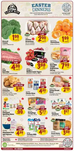 Un aperçu du dépliant Farm Boy weekly flyer / circulaire du magasin Farm Boy est valide à partir 19 mars 2026