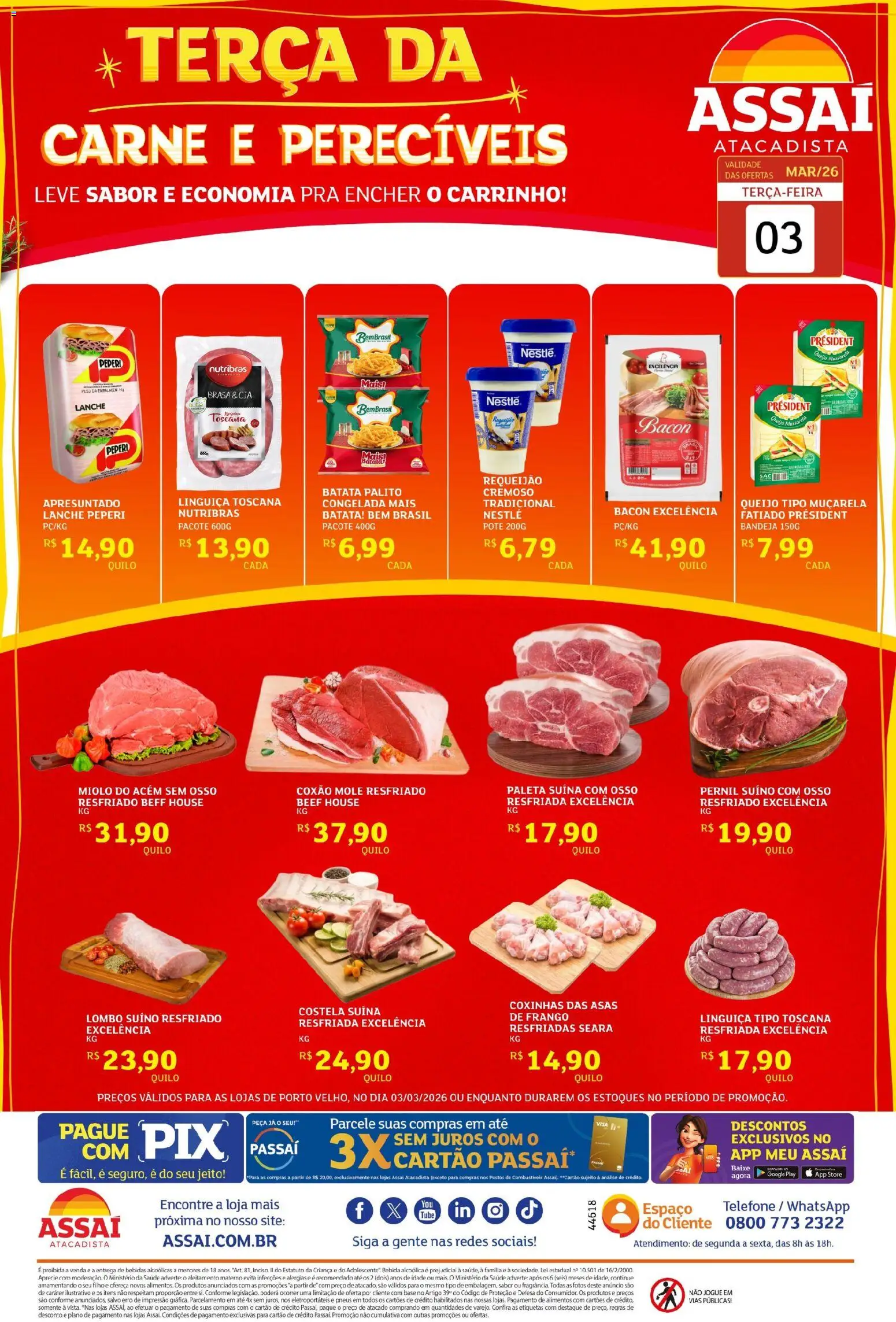 Pré-Visualização do folheto "Assaí Atacadista ofertas - RO" da loja Assaí Atacadista válido a partir de 03/03/2026