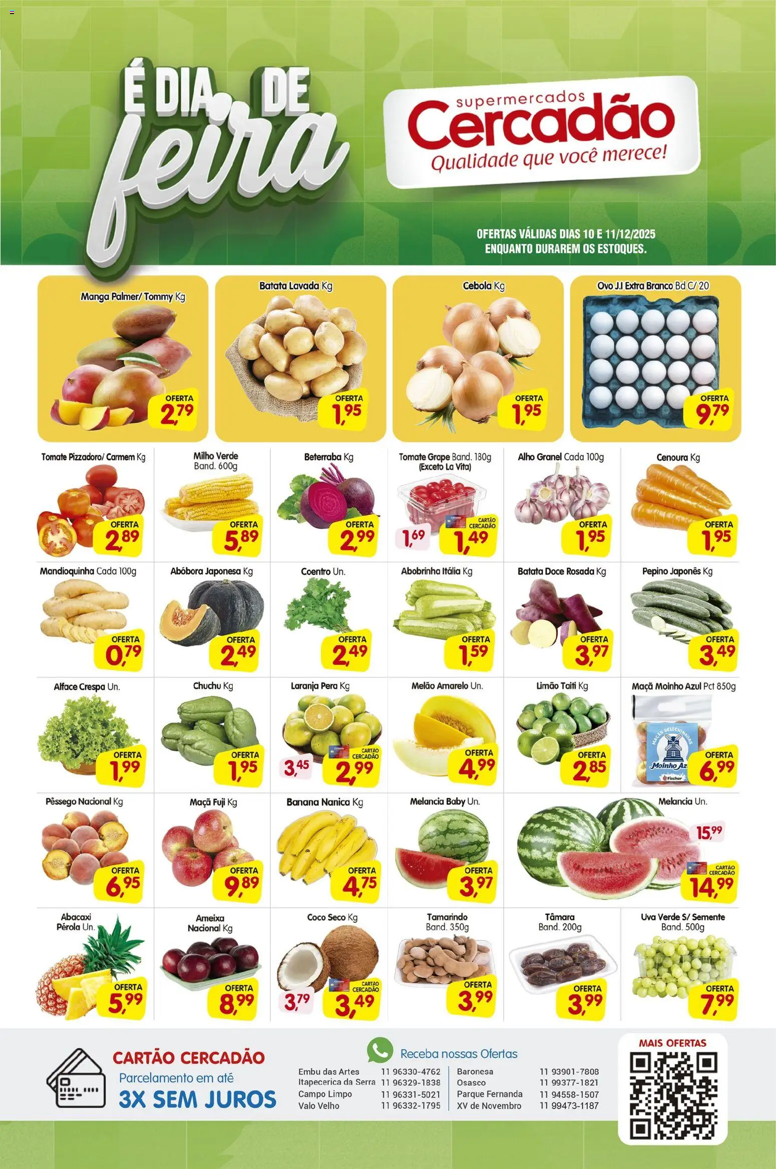 Pré-Visualização do folheto "Ofertas da semana" da loja Cercadão válido a partir de 10/12/2025