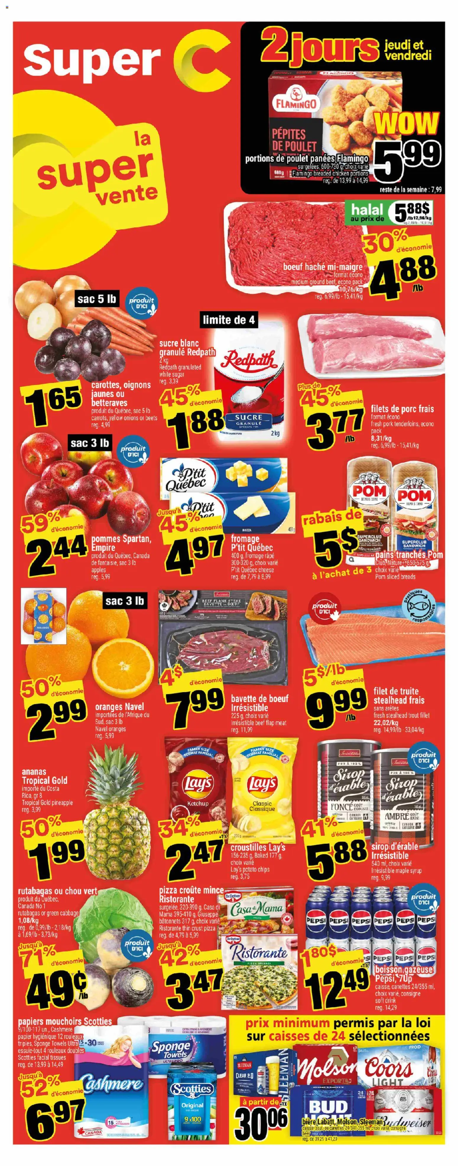 Preview of leaflet Sept-Îles from shop Super C is valid from Oct 30, 2025