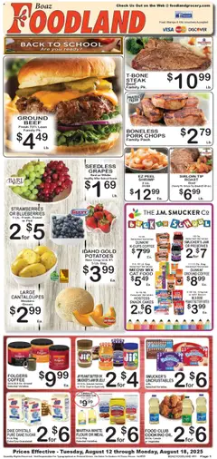 Ad Preview of Foodland Weekly Ad from 08/12/2025