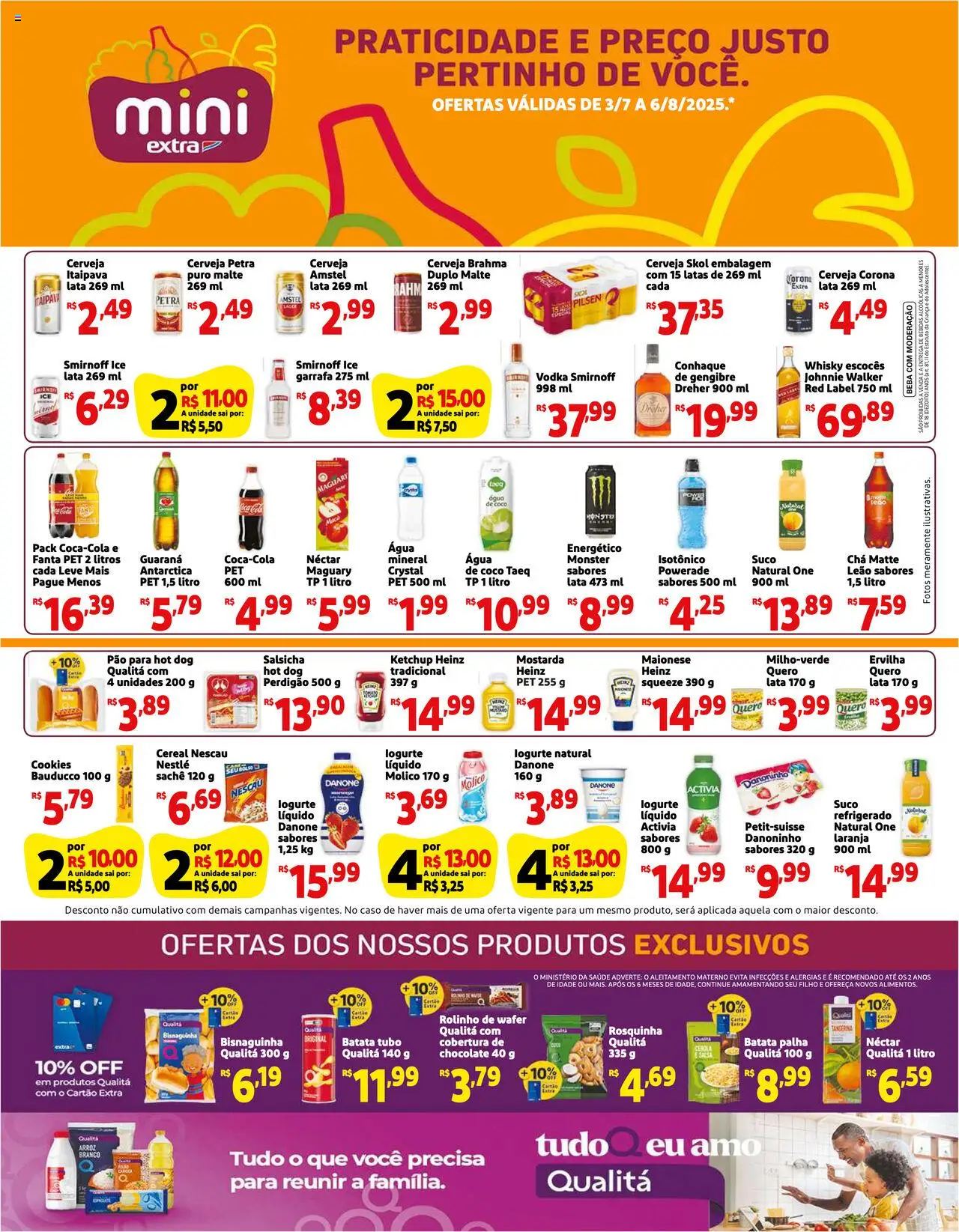 Extra folheto "Ofertas de Mini Mensal" válido a partir de 03/07/2025 - número de página 1